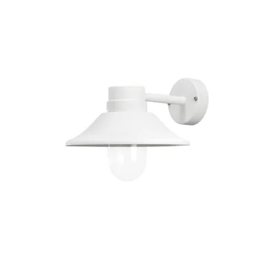 Produktbild von Konstsmide Vega Wandleuchte weiß lackiertes Aluminium, klares Glas, Hand EU 412-250
