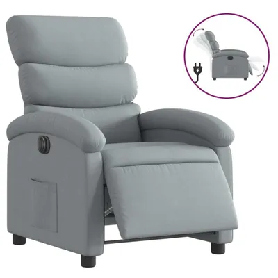 Produktbild von vidaXL Relaxsessel Elektrisch Hellgrau Stoff