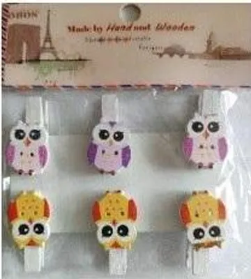 Zdjęcie produktu dla Klamerki ozdobne sowy