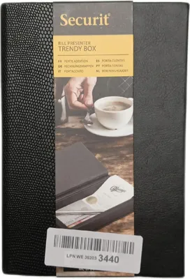 Produktbild von Securit Rechnungsmappenbox TRENDY schwarz