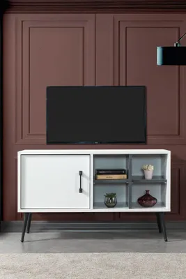 Productafbeelding van Skye Decor, hoogwaardige TV-standaard (3-delig) in Sapphire Oak, 100 cm, 100% melamine
