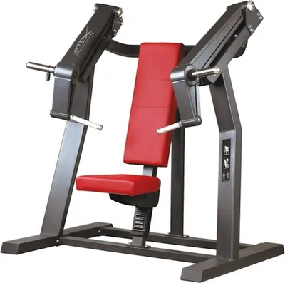 Produktbild von Stex Fitness Europe Kraftstation PLATE-LOADED Incline Chest Press Schräge Brustpresse Brust Training für Homegym & Fitnessstudio