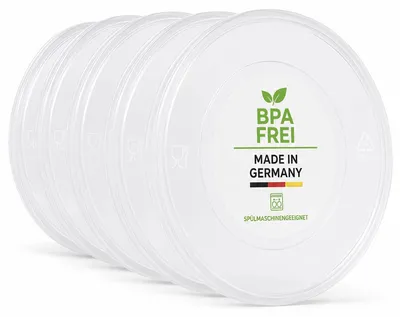 Deckel für Konservendosen, 99 mm, 5 Stück, BPA-frei, spülmaschinengeeignet