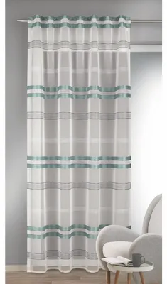 Produktbild von Fertigschal verdeckte Schlaufen "Ela" - Größe (HxB): 245x135cm Farbe: Petrol