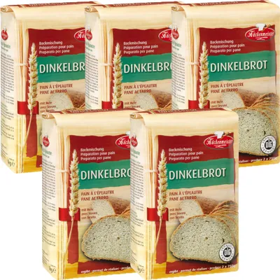 Produktbild von BIELMEIER Brotbackmischung Dinkelbrot 5 Stück á 1000 g Küchenmeister