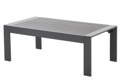 Produktbild von MeXo Gartenmöbel Aluminium, Sitzgruppe frei Kombination, (Tisch, Grau), Indoor Outdoor Balkon Garten Terrasse Aluminiumrahmen