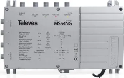 Obrázok produktu pre TELEVES Multiswitch 5 in 4 Cast so spínaným zdrojom MS54NG