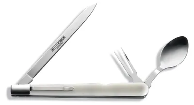 Produktbild von F. DICK Degustations-Set Besteck-Set 3-teilig, Löffel / Messer / Gabel, klappbar