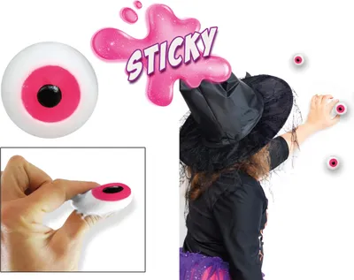Image de Halloween Boules d'yeux Effrayant Partyspiel Requisites Sticky Deko Effrayant Jouet amusant 2 cm Yeux colorés Jeu de cache-cache Effrayant Décoration, Couleur : Multicolore