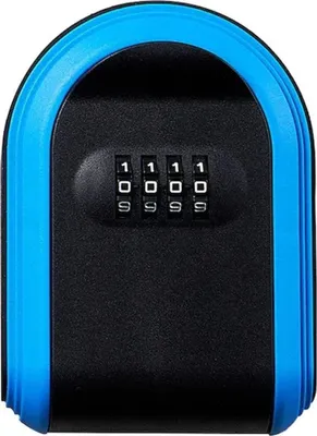 Produktbild von Schlüsseltresor mit Zahlencode, Farbe:Blau