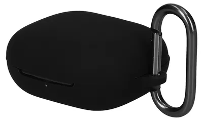 Produktbild von kwmobile Schutzhülle für Beats Powerbeats Fit Hülle - TPU Silikon Case für Kopfhörer Ladecase - stoßfestes Cover mit Karabiner - Schwarz