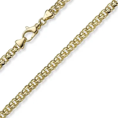 Produktbild von 5,5mm Garibaldi Kette Halskette aus 585 Gold Gelbgold massiv 50cm