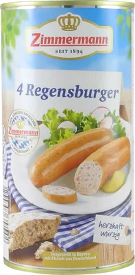 Produktbild von Regensburger von Zimmermann (Würstchen / 4 Stück / 250 g)