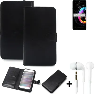 Produktbild von K-S-Trade Wallet Case Handyhülle kompatibel mit Motorola Edge 20 Fusion Schutzhülle Flip cover Flipstyle Tasche Hülle Flipcover Slim Bumper schwarz