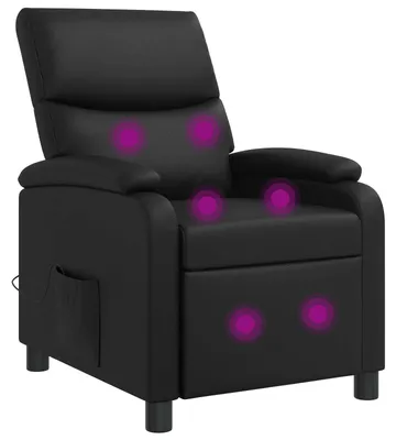 Obrázek produktu pro vidaXL Masážní relaxační křeslo, černá umělá kůže