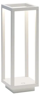 Immagine prodotto di Lanterna Home da tavolo Bianca a Led da 2,2w a batteria IP54 Zafferano 3000K 12h massima potenza in alluminio