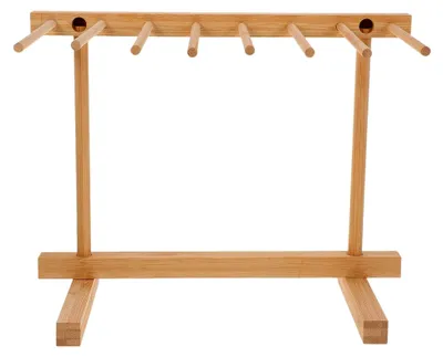 Produktbild von Holz Nudeltrockner Wiederverwendbarer Aufhängerständer Stabiler Nudelhalter Kompakter Trockner für frische Pasta