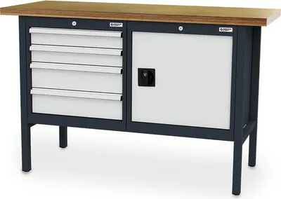 Image de WS24 Établi à caisson L x P x H 1 500 x 600 x 960 mm - WS24-100137