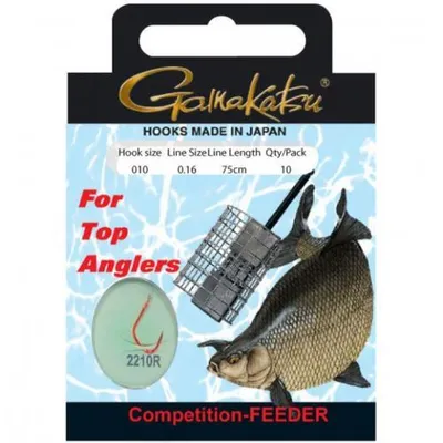 Imagen del producto de Gamakatsu Competition Bream Feeder 2210R, 100 cm, 0,12 mm, 14