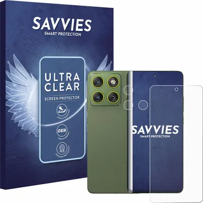 Produktbild von 18x Für Motorola Edge 70 (Display+Kamera) Schutzfolie Savvies Displayschutz Display Schutz Folie Klar Transparent