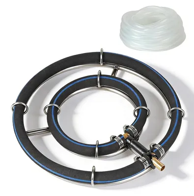 Belüfterring Ø 25 cm, Edelstahl 304, mit 5 m Schlauch