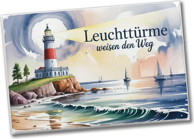 Produktbild von Leuchtturm Weisheiten Souvenir Souvenir Magnet Nordseelandschaft