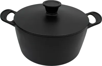 Produktbild von Tefal Jamie Oliver E21246, 4,64 l, Rund, Schwarz, Eisenguss, Eisenguss, Keramik, Gas, Halogen, Induktion, Versiegelte Platte