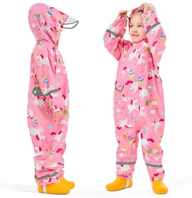 Wasserdichte Mädchen Regenjacke für Kinder aus 100% Polyester, Hauptbild