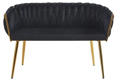 Obrázek produktu pro Designové dvoukřeslo HANIFE - černé / zlaté