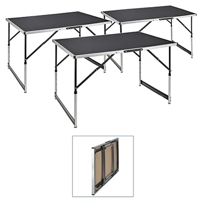 Produktbild von 3x Universaltisch höhenverstellbar Mehrzwecktisch Klapptisch Arbeitstisch Tisch Campingtisch