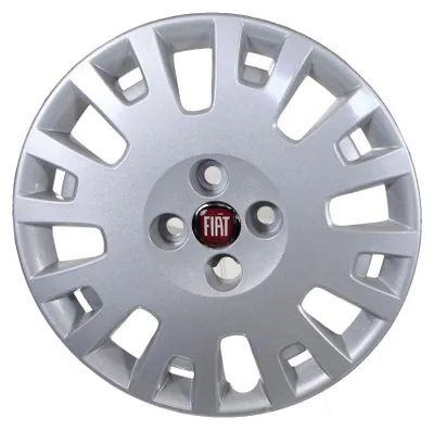 Immagine prodotto di Copertura ruota originale Fiat, parafanghi, 15 pollici, colore argento, per modelli Fiorino-Qubo dal 2007, codice ricambio 735466711