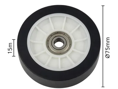 Produktbild von Vorderes Laufrollen-Pad für Wäschetrockner – Referenz 2969900200 / 2987300200 – Kompatibel mit Beko, Essentiel, Continental Edison, Altus, Far, Listo