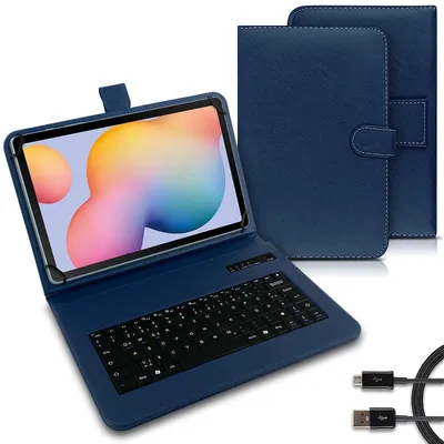 Produktbild von Tablet Tasche für Xiaomi Redmi Pad 2 2025 Hülle Tastatur Bluetooth SchutzhülleMotiv:Blau