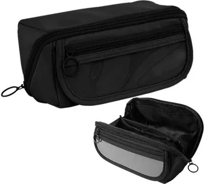 Produktbild von Wasserdichtes Etui, 9-Fächer, groß, schwarz, für Schule und Büro