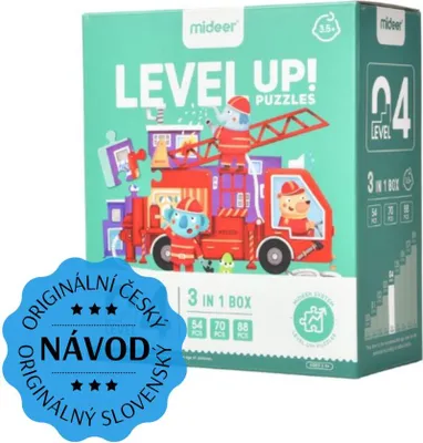 Produktbild von Mideer Puzzle-LEVEL-UP! 04 - TRANSPORTMITTEL