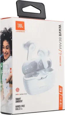 Produktbild von Kabellose Ohrhörer JBL IP54 IPX2 Wave Beam weiß