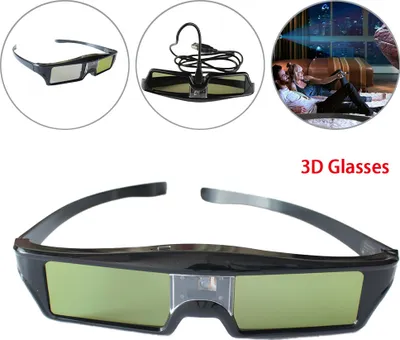 Produktbild von 3D Brille für alle 3D-DLP-Projektoren kompatibel mit BenQ Acer Optoma Wiederaufladbar