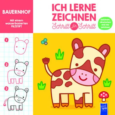 Obrázek produktu pro Ich lerne zeichnen - Schritt für Schritt: Bauernhof