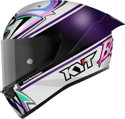 Obrázek produktu pro Helma KYT KX-1 Race GP Bastianini Replica 2024, bílá/fialová, M (57/58)