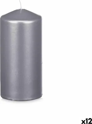 Obrázek produktu pro Svíčka Acorde 92539, stříbrná, 7 x 15,5 x 7 cm (12 kusů)