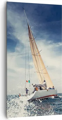 Produktbild von Bild auf Leinwand - Leinwandbild - Segeln Yacht Reise - 65x120cm - Wand Bild - Wanddeko - Leinwanddruck - Bilder - Kunstdruck - Wanddekoration - Leinwand bilder - Wandkunst - PA65x120-2797