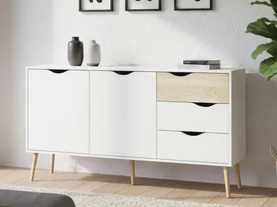 Produktbild von Sideboard - Weiß 39x147x81h cm