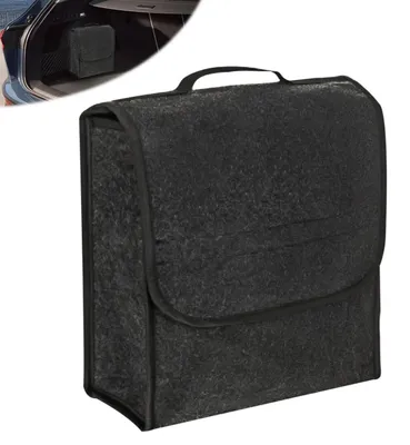 Productafbeelding van Kofferorganizer, auto-opbergtas, gereedschapstas, 30x17x29 cm, vilt, zwart