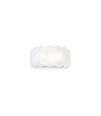 Produktbild von Moderne ovale Wandleuchte Weißes Glas 2 Lichter E27