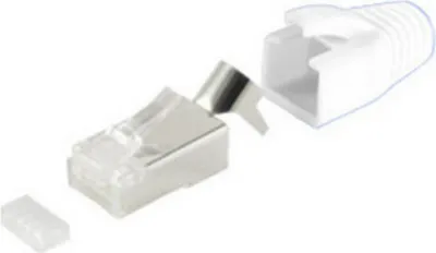 Imagen del producto de shiverpeaks BS72067-10W, RJ-45, metálico, blanco, dorado, 10 unidades