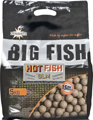 Produktbild von Dynamite Baits Boilies Hot Fish & GLM Inhalt 5000g ø15mm