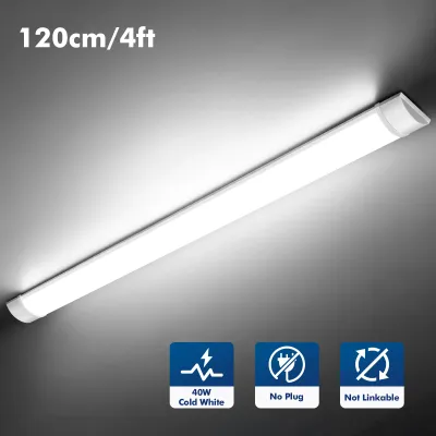Produktbild von LED-Lichtleiste - Deckenleuchte - 120 cm - 40 W - 4500 K - 5er-Pack - Kunststoff - Garage