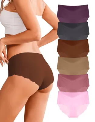 Produktbild von Damen-Nahtlose Slips – Atmungsaktiv und verhindern das Hochrutschen – Set mit 6 Stück