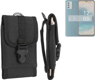 Produktbild von K-S-Trade Holster Handy Hülle kompatibel mit Nokia G22 Holster Handytasche Gürtel Tasche Schutz Hülle Robust Outdoor schwarz