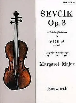 Obrázok produktu pre Sevcik for Viola, Opus 3